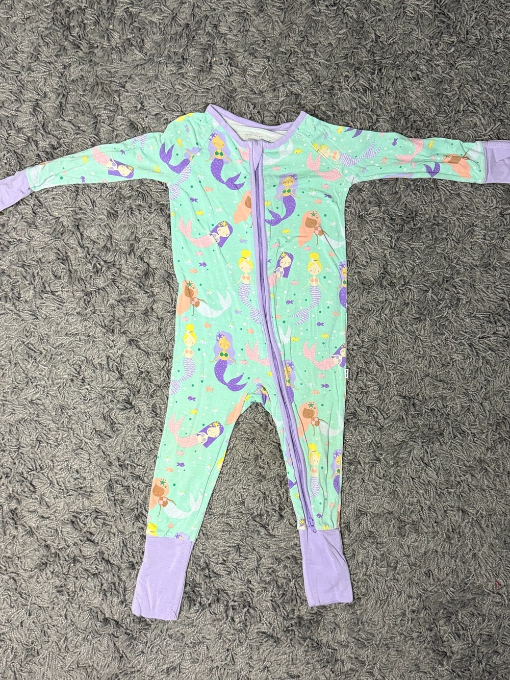 Little Sleepies Mermaid Magic Bamboo Zippy Pajamas 9–12M